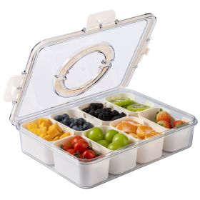 Snackle Box for Kids Lunch Box and Snack Container, Cream